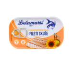 Fileti skuše u suncokretovom ulju 125g Delamaris