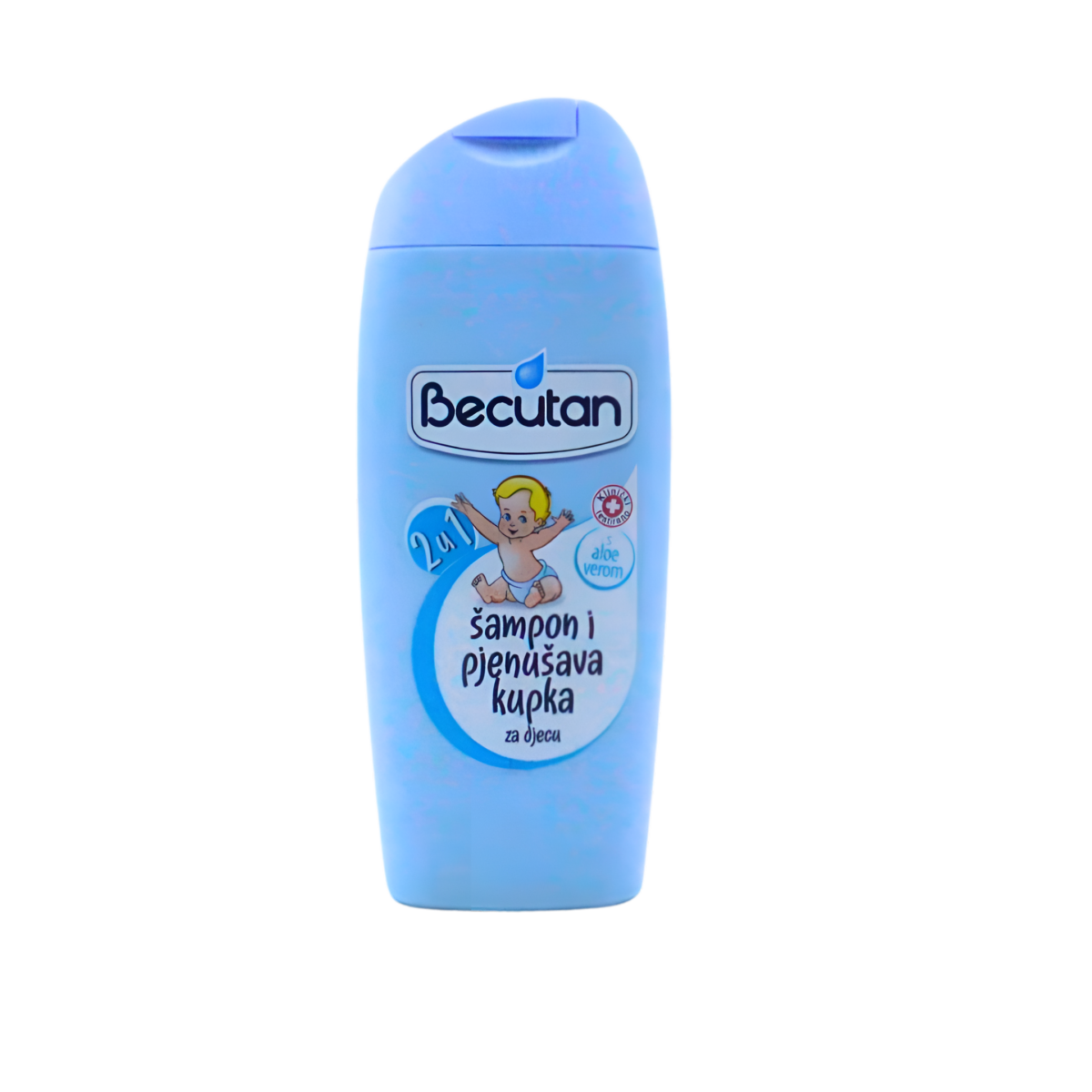 2u1 dječiji šampon i pjenušava kupka-aloe vera, 200ml Becutan - Image 1