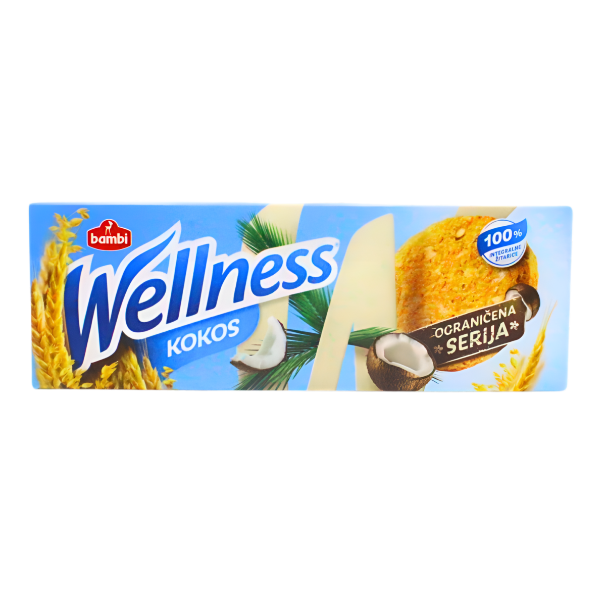 Wellness integralni keks- kokos ,125g Bambi - Image 1