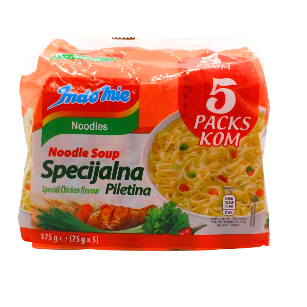 Indomie instant juha specijalna piletina,5kom 375g - Image 1