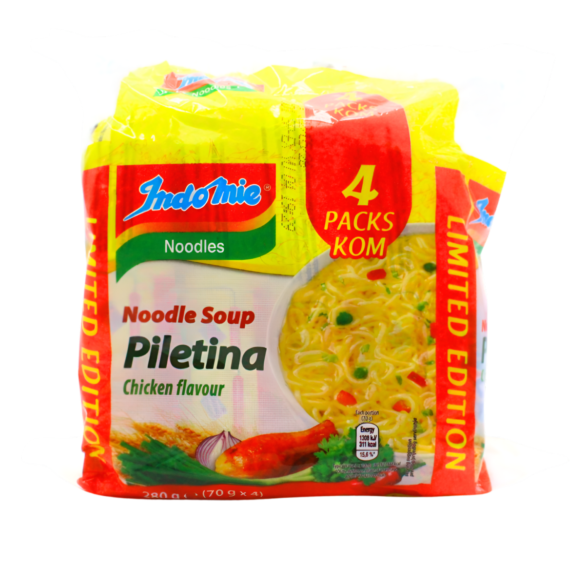 Indomie instant juha okus piletina, 4kom 280g - Image 1