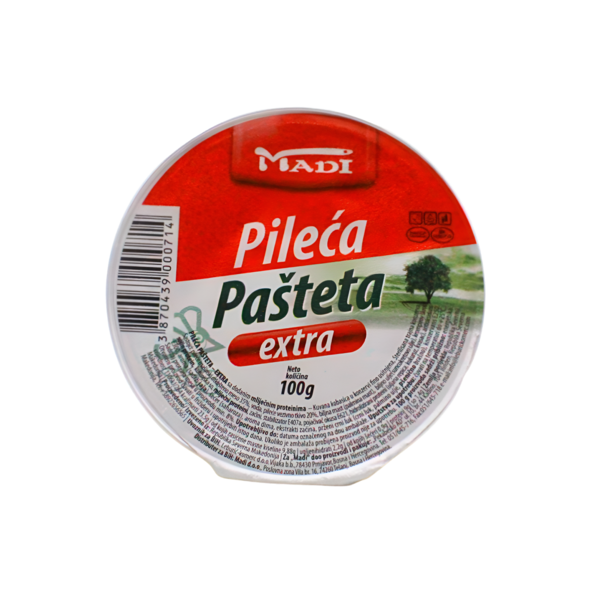 Pileća pašteta extra 100g Madi - Image 1