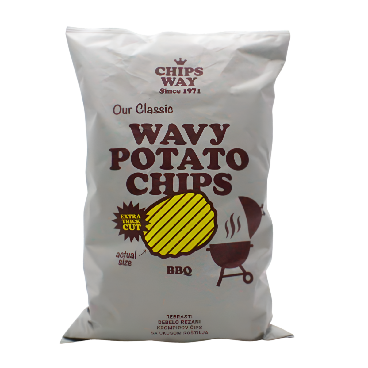 Čips pekarski debelo rezani BBQ 150g Chips Way - Image 1