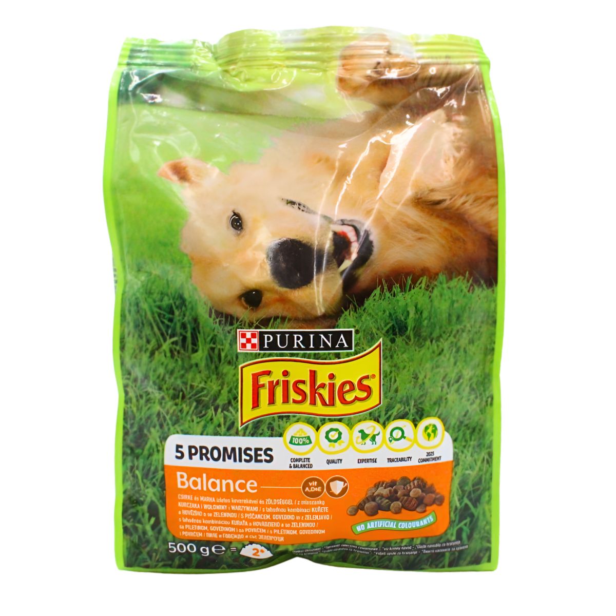 Suha hrana za odrasle pse,piletina,govedina, Balance 5 Promises Purina 500g - Image 1