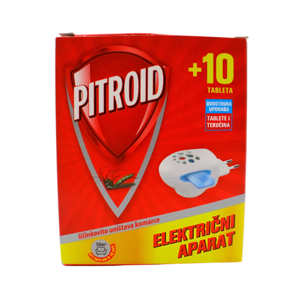 Pitroid električni aparat +10 tableta protiv komaraca
