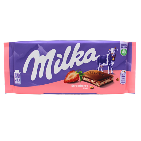 Čokolada Milka jagoda 100g