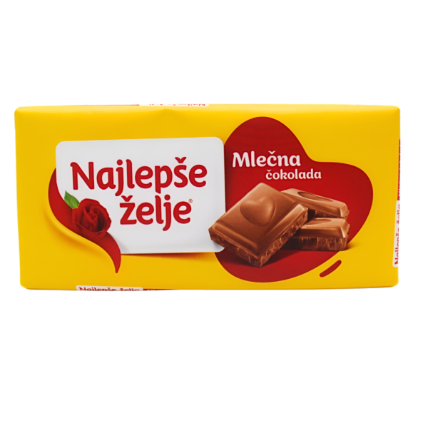 Čokolada najljepše želje mliječna 90g